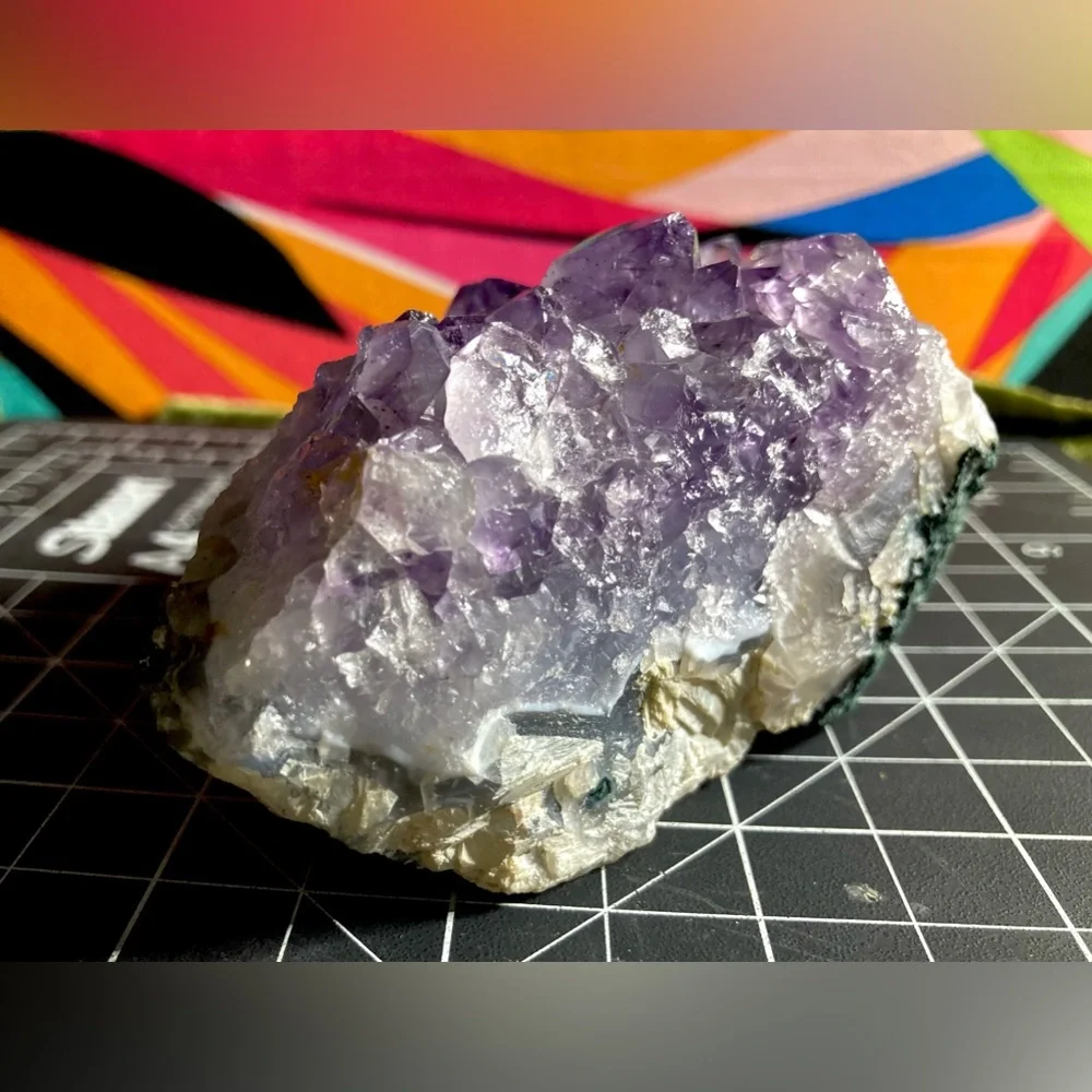 303g Natural Mineral Specimen Amethyst Quartz Crystal Beautiful Stone Rock